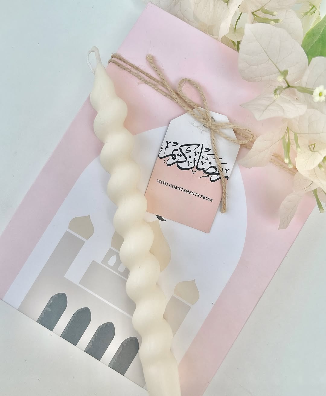 Luxe Spiral Pillar Candle