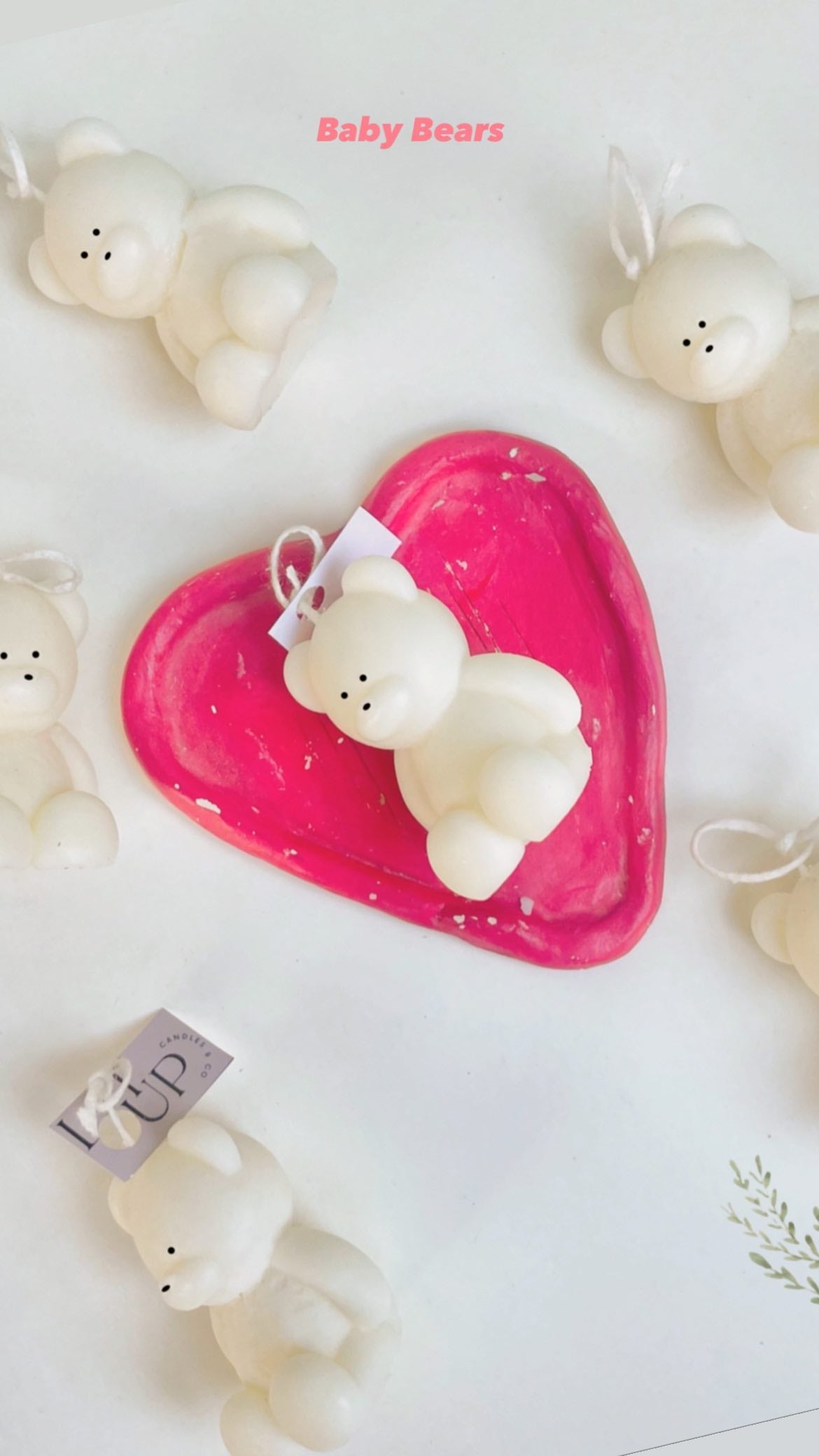 Baby Bear Candle – Baby Shower Keepsake