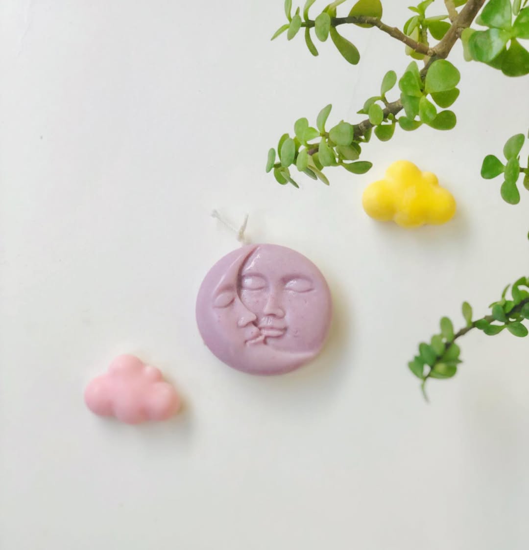Sun & Moon Sculpted Candle