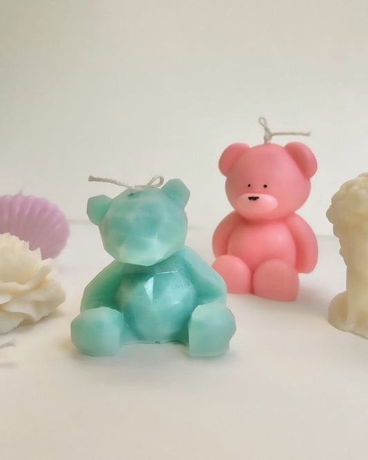 Minimalist Bear Candle